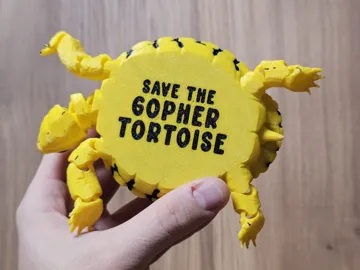 Modelo para impresión 3D: Realistic Flexi Gopher Tortoise — vista de referencia 4