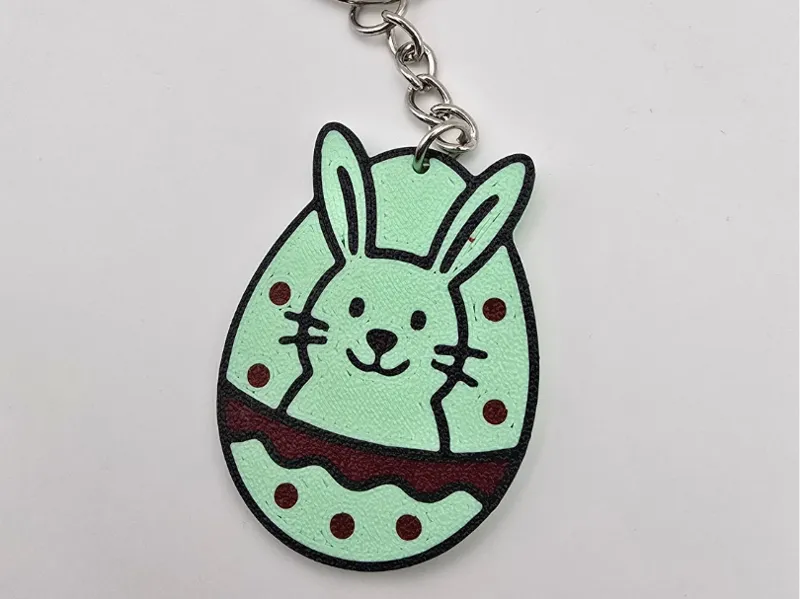 Cute Easter Bunny in an Egg – Keychain / Pendant