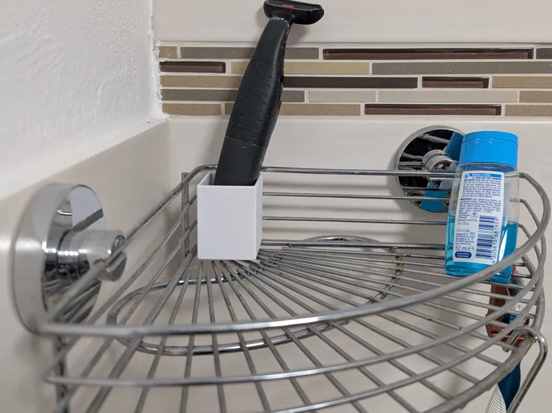 Rasierhalter für Wenko Duschablage Razor Holder