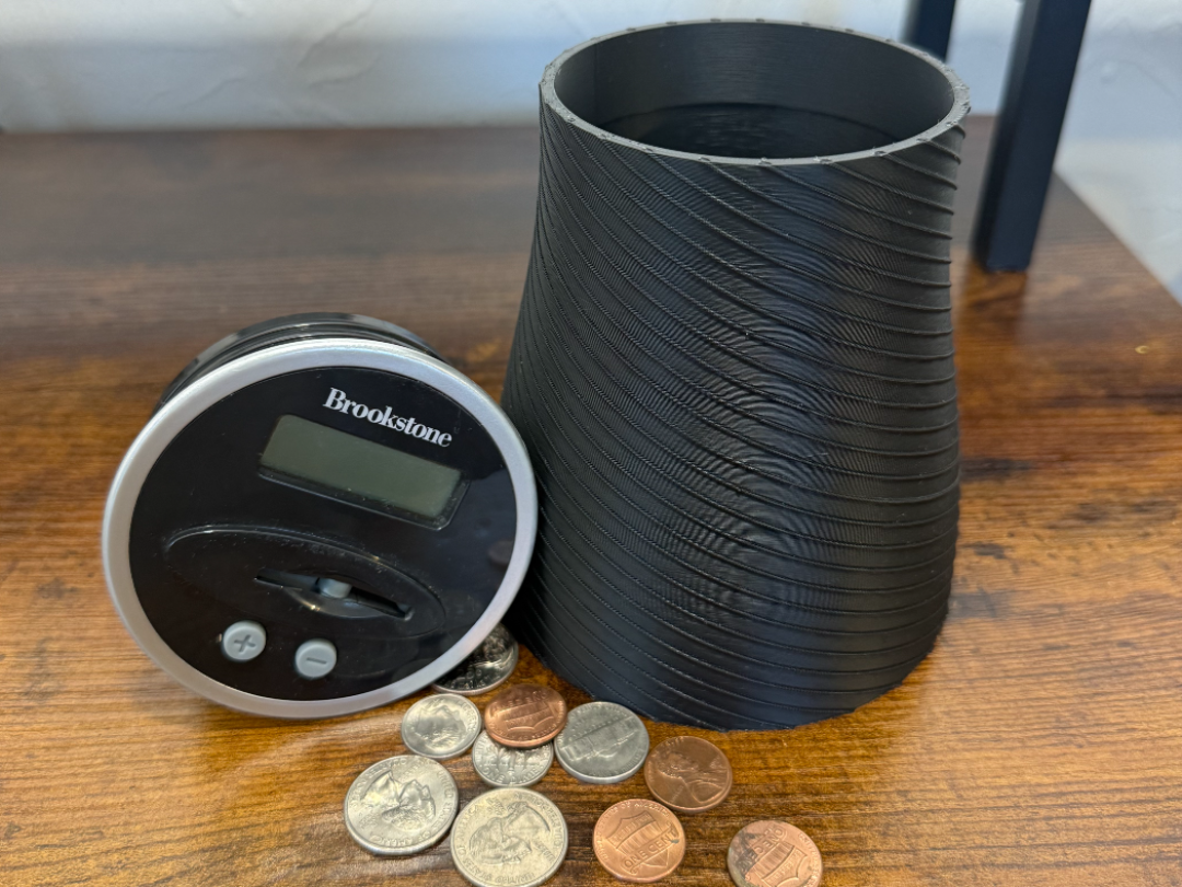 Brookstone Coin Counter Collection Jar