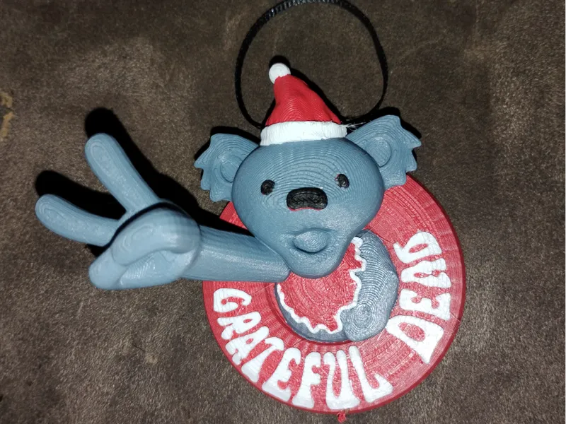 GD Bear Christmas Ornament