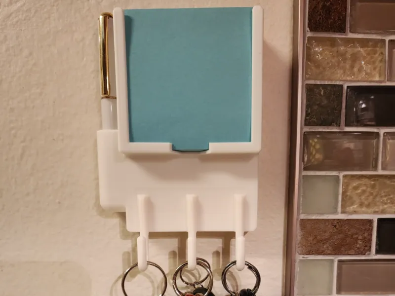 Telephone Wall Jack Cover with Post-It Note Holder
