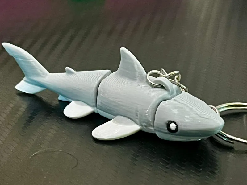 Eco Toy Great White Shark Key Chain