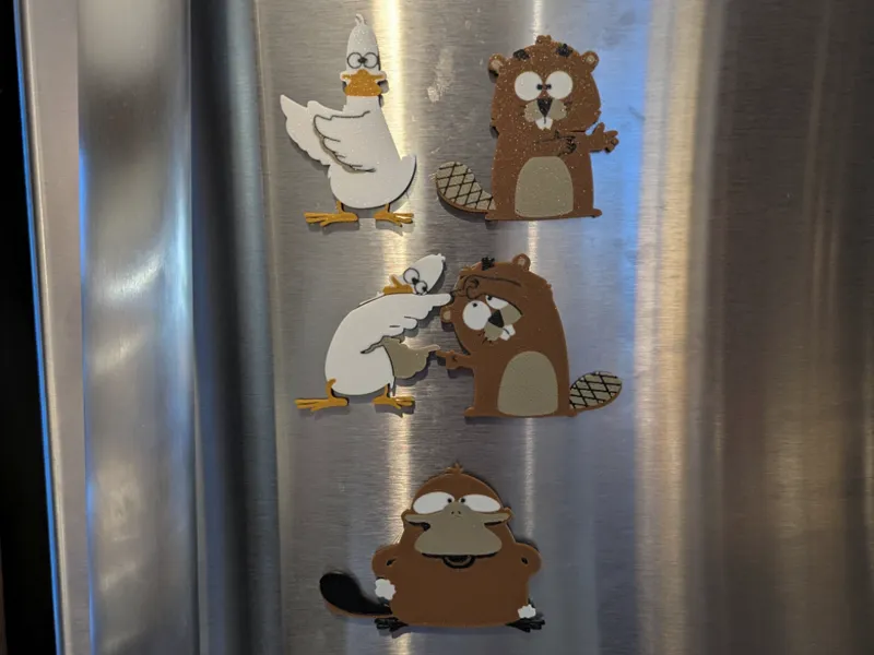 The origin of Platypus - Duck/beaver fusion Magnet