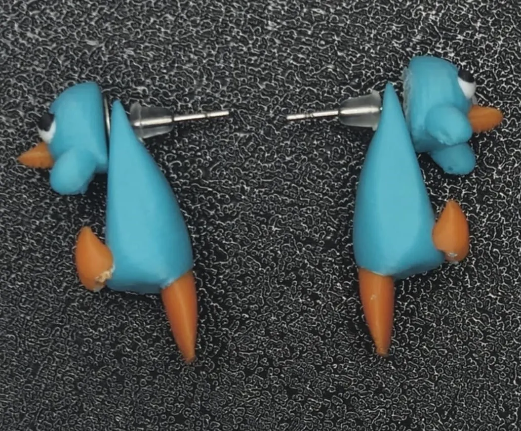 Perry the Platypus Earrings view 3