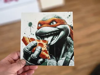 Graffiti TMNT (Michelangelo) Hueforge