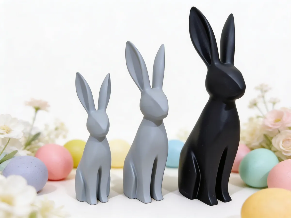 Stl Long Ear Rabbit Minimalist Long-eared Rabbit - Free 3D Print Model - MakerWorld