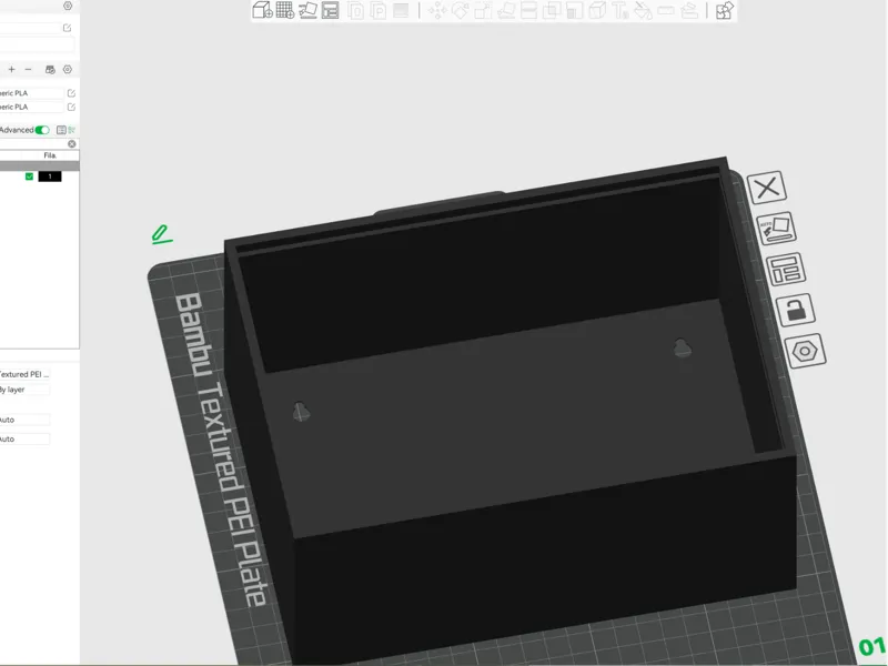 3D Printed Box for a Sliding Lid: Memory Box