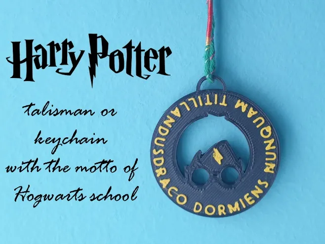 Harry Potter Talisman/Keychain Draco dormiens...