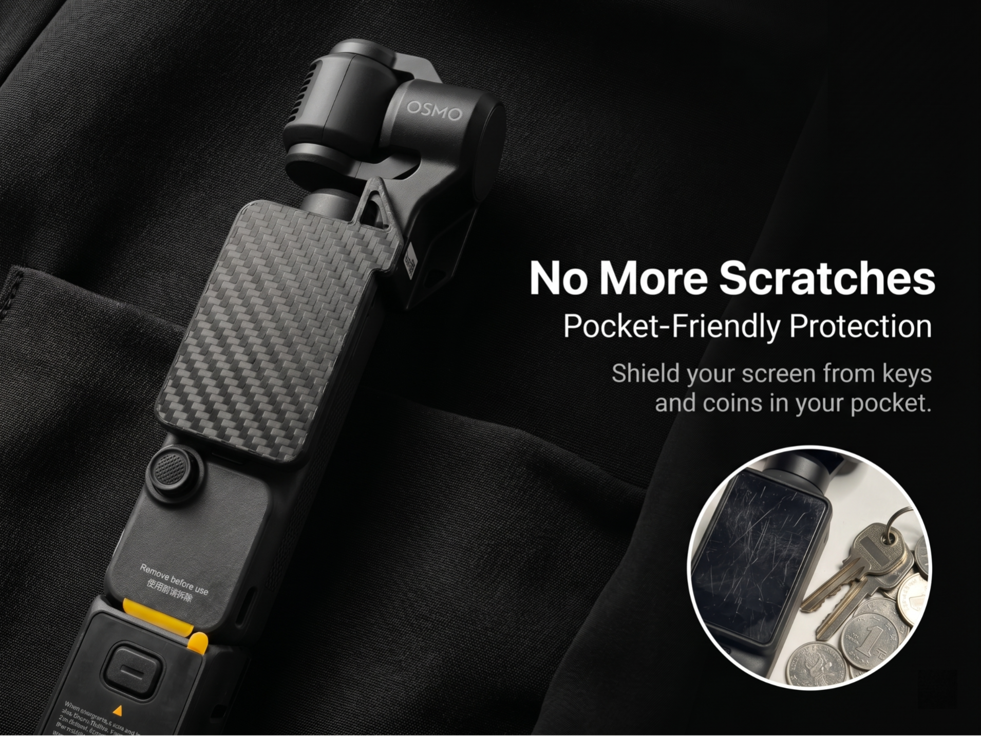 [首发适配] DJI Pocket 4 屏幕保护壳：超轻量设计 / 挂绳兼容 