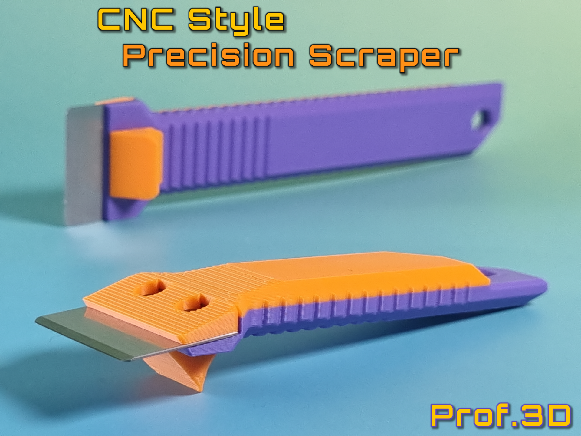 CNC Style Bambu Scraper ⧸ Precision Compatibility