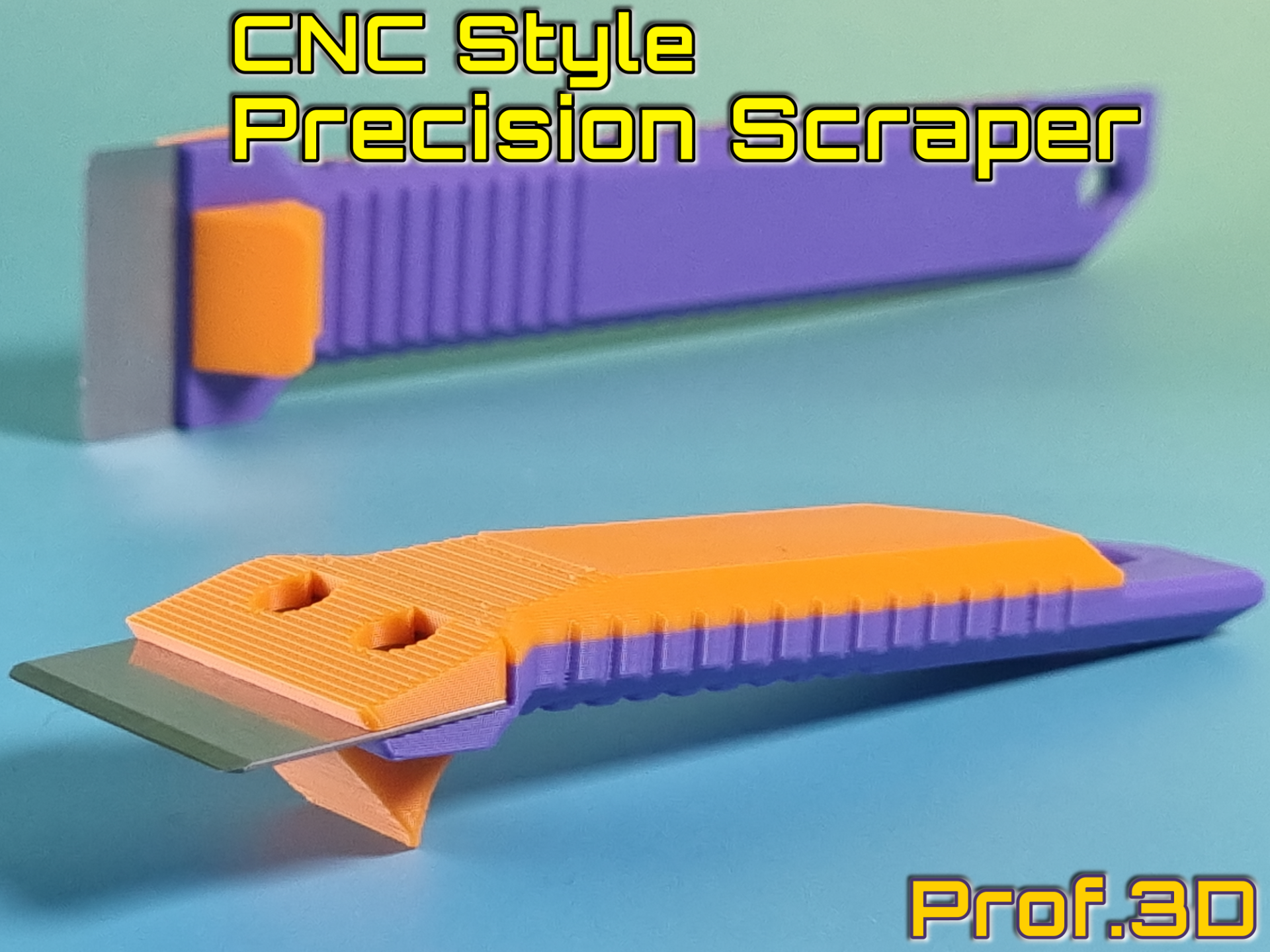CNC Style Bambu Scraper ⧸ Precision Compatibility