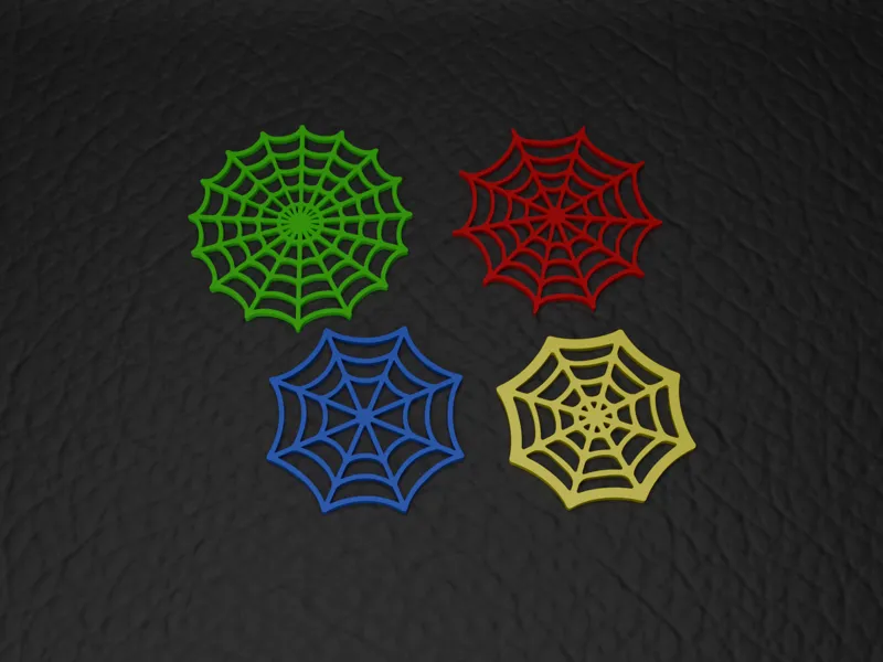 Spider Web Coaster Set