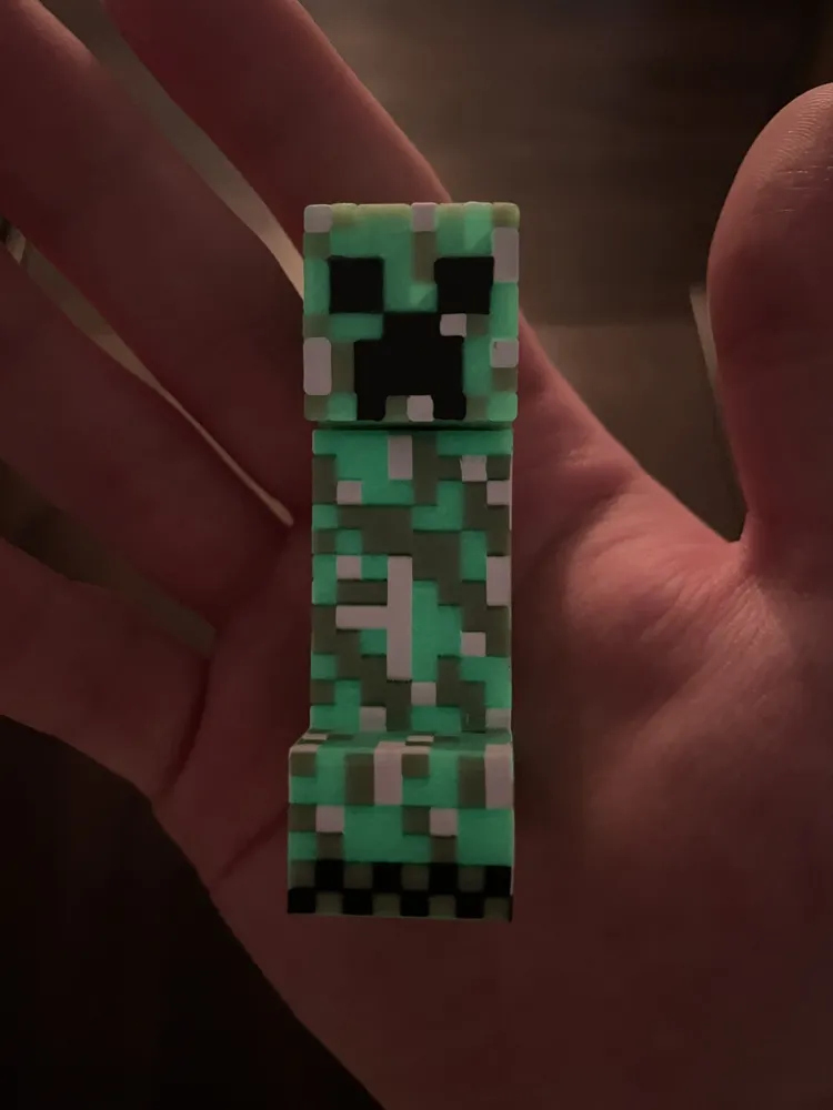 Minecraft Multicolor Print Minecraft Creeper Multicolor Figure By Jaebii - Free 3D Print Model ...