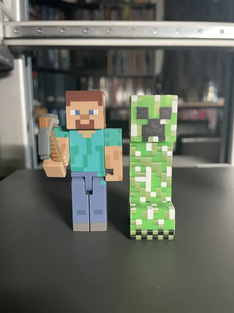 Minecraft Multicolor Print Minecraft Creeper Multicolor Figure By Jaebii - Free 3D Print Model ...