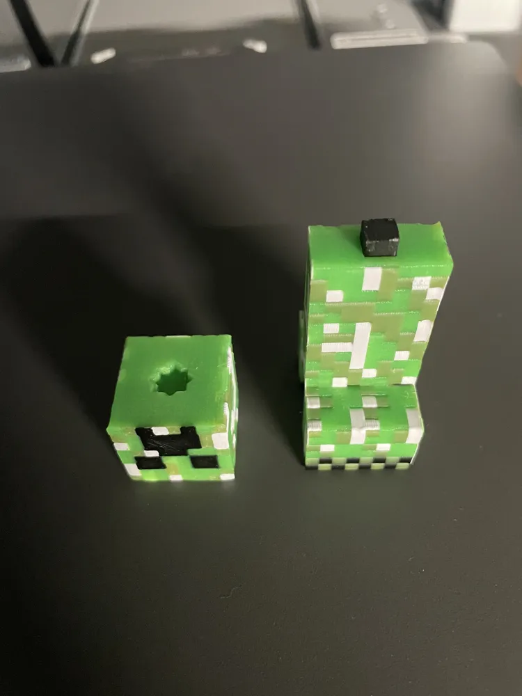 Minecraft Multicolor Print Minecraft Creeper Multicolor Figure By Jaebii - Free 3D Print Model ...