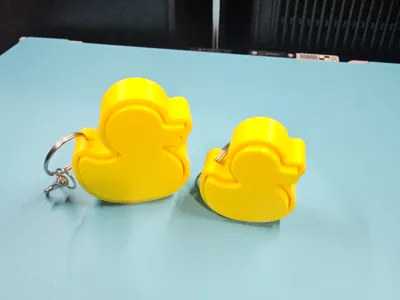 Blank duck fidget clicker keychain ad your text