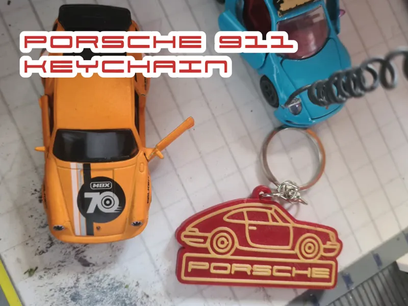 Porsche 911 Keychain