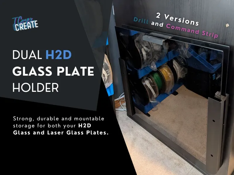 Dual H2D Glass Plate Holder & Storage (H2S & H2C)
