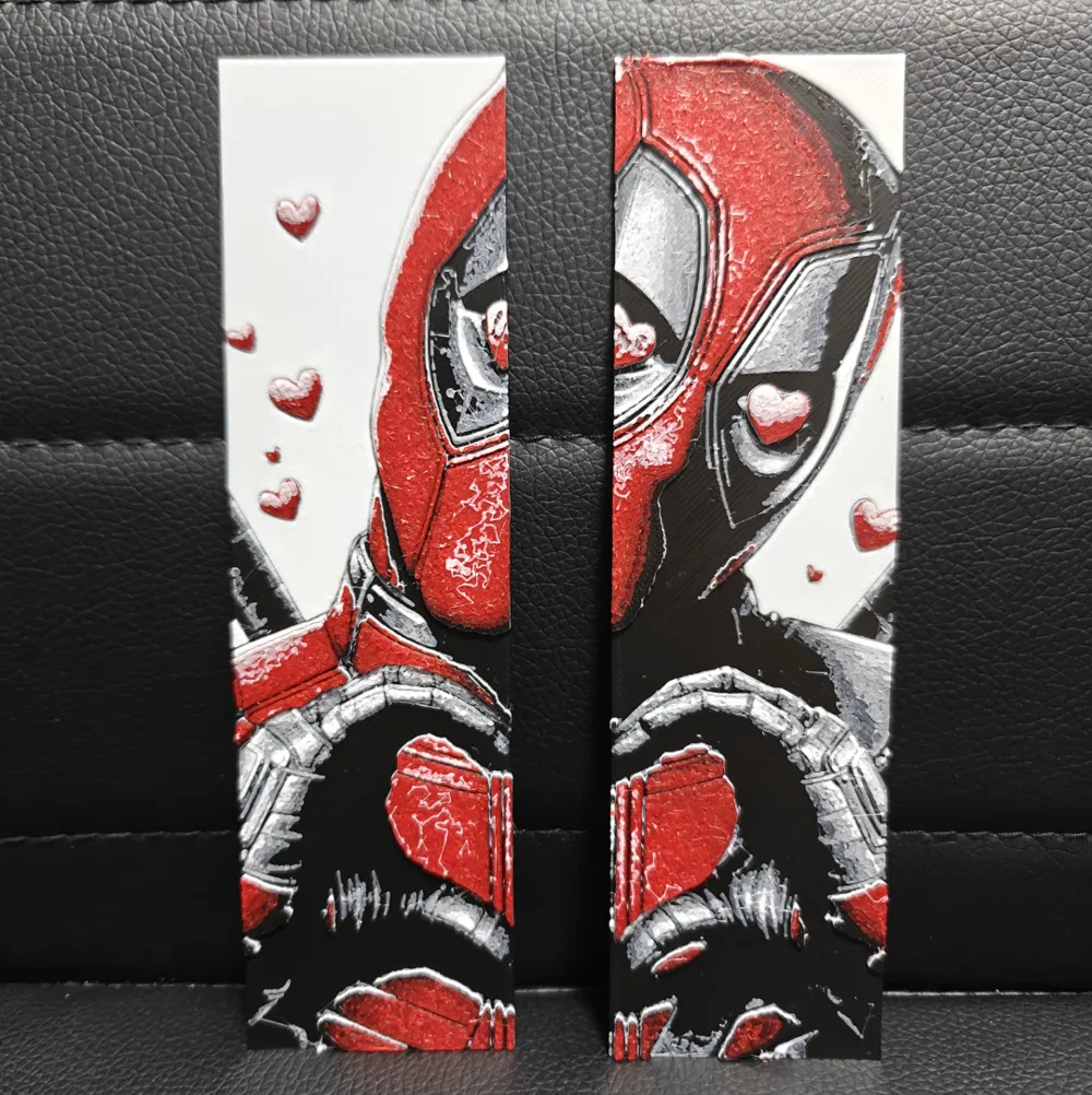 Deadpool Love dual-set Bookmark