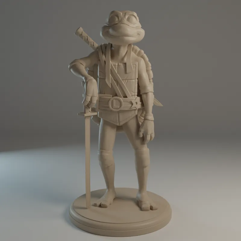 TMNT Mutant Mayhem - Leo Sculpture