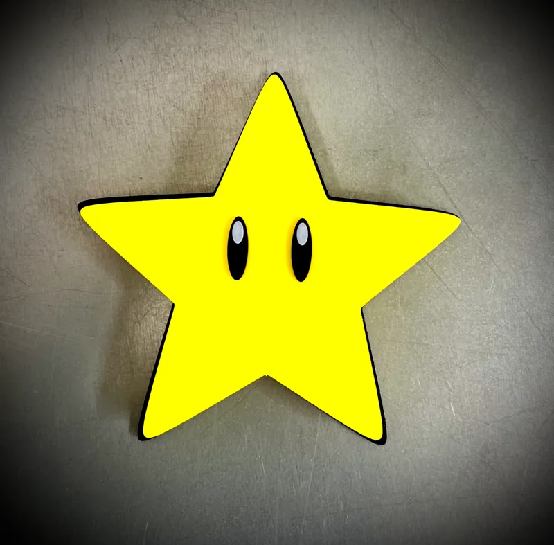 Super Mario Star Christmas Tree Topper