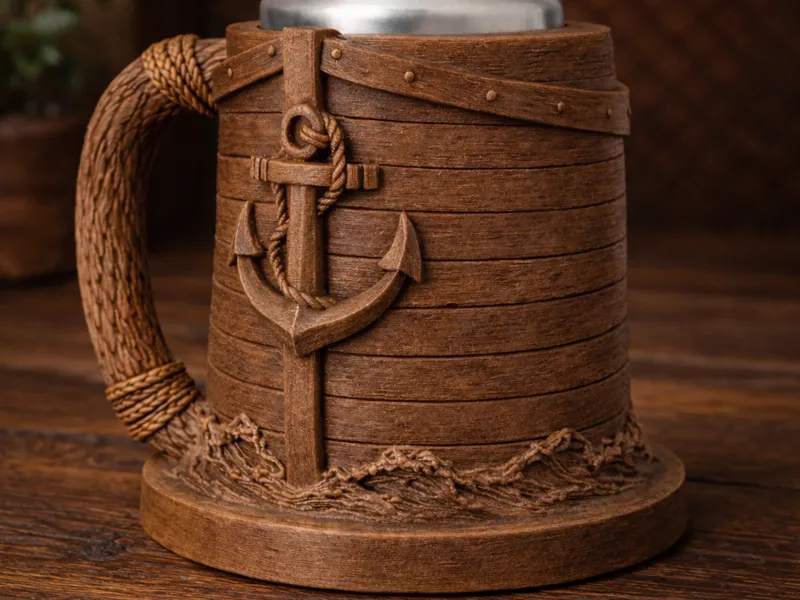Bierkrug Boot Design,Dosenbierkrug, Anker