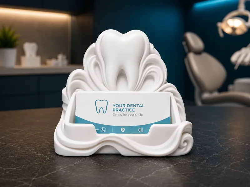 Elegent Dentist Business Card Holder