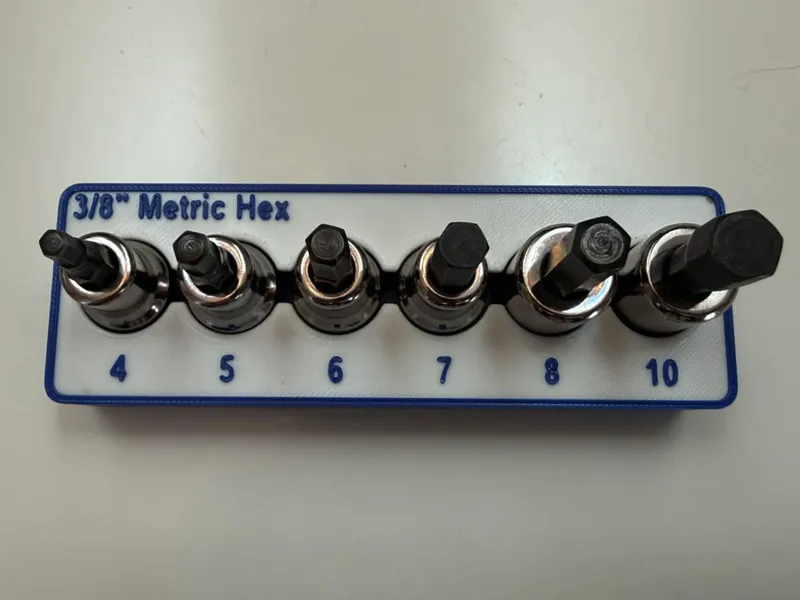 Craftsman 3/8" Metric Hex Socket Holder Gridfinity