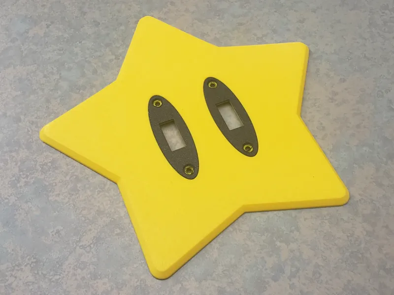 Mario Bros Star Dual Light Switch Cover