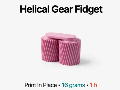 Helical Gear Fidget Toy