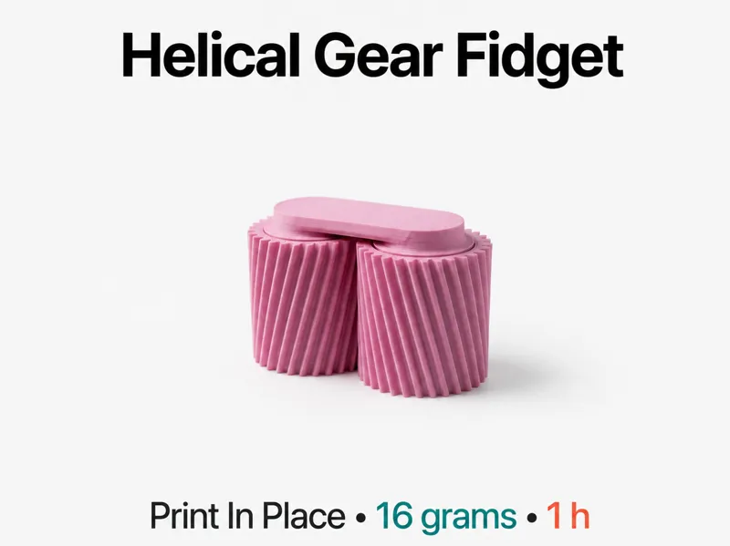 Helical Gear Fidget Toy