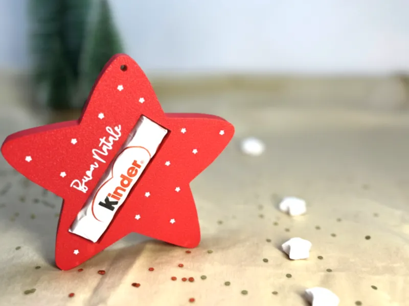 Stellina di Natale con cioccolatino