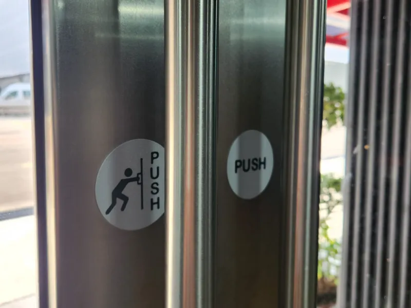 PUSH & PULL DOOR SIGNS 65mm