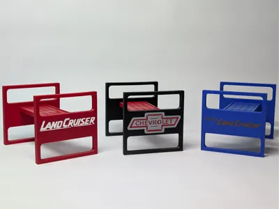 RC Car Stands with Logos