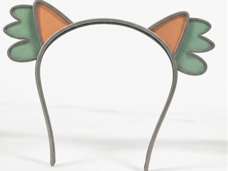 kids headband, cat ears with wings
