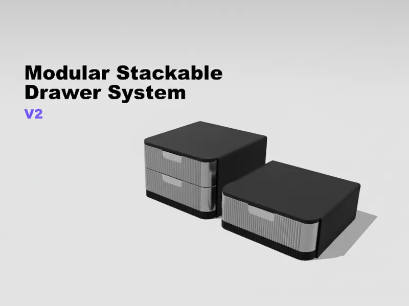 Modular Stackable Drawer System