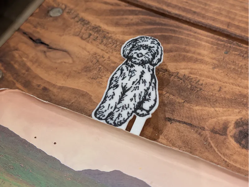 Doodle Dog Bookmark Labradoodle / Goldendoodle etc