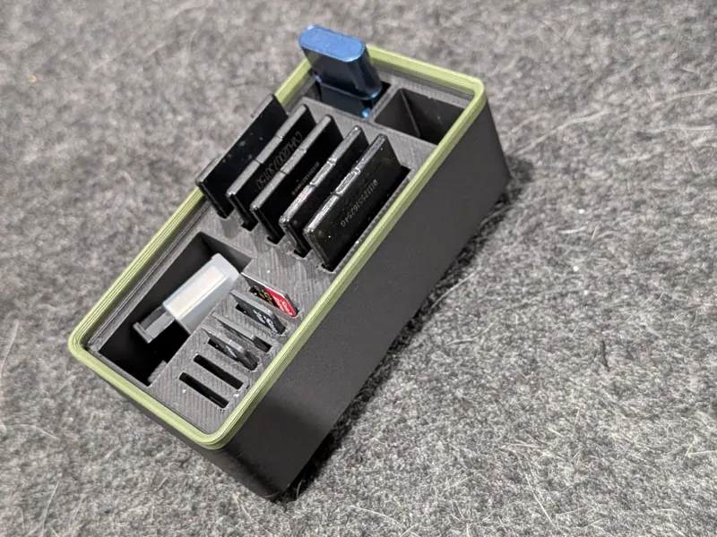 Gridfinity SD Micro SD holder