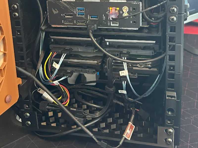10" 1U 2 hard drive mount