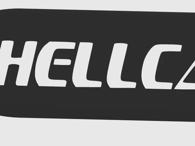 Hellcat logo stencil for auto detailing