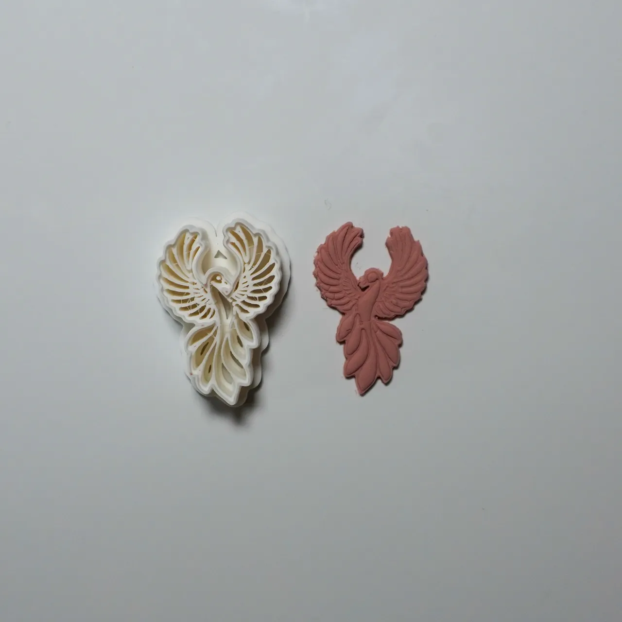 Phoenix Polymer Clay Cutter Earrings Necklace view 2