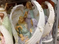 Crèche de Noël avec ange gardien — photo 2