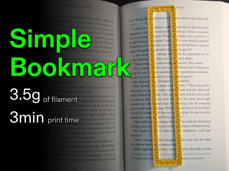 Light n' Simple Bookmark - Cheap & Fast Print