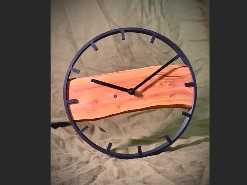 Cornice 3D per Orologi Artigianali in Legno