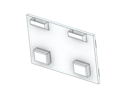 IKEA SKADIS Holder for Stackable Boxes