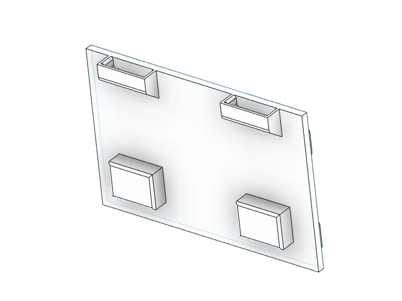 IKEA SKADIS Halter für Stapelboxen
