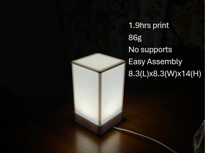 Kumiko LED kit Lamp|Quick Print|No Supports|1.9hrs