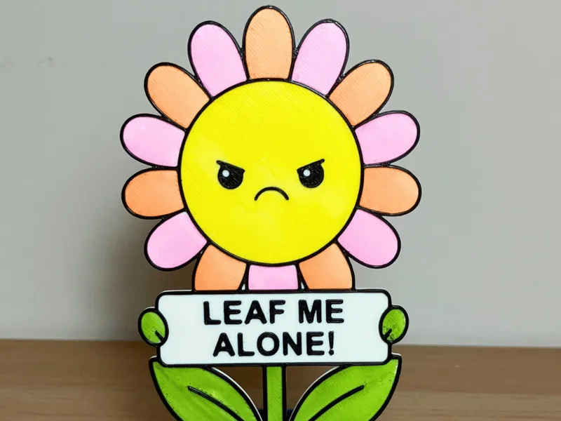 Grumpy Daisy “Leaf Me Alone” Colouring Activity
