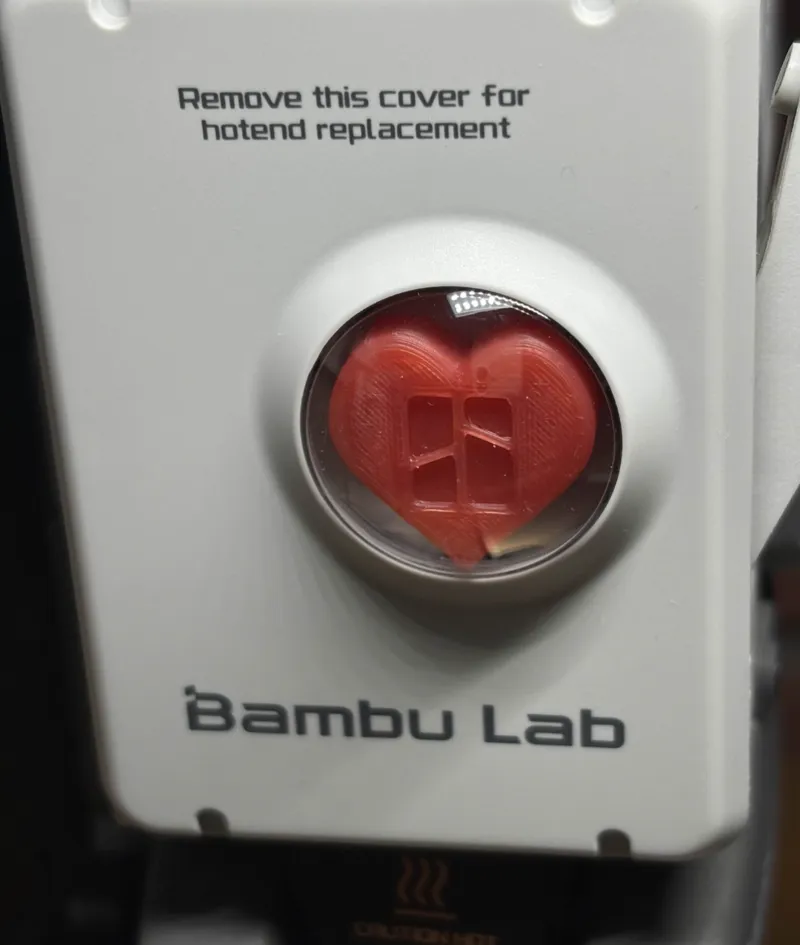 Lovely Heart Extruder eye A1 / A1 Mini